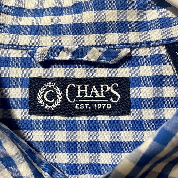 Chaps Long Sleeve Button Up Shirt Size XL - Picture 2 of 3